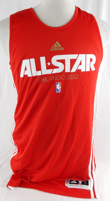 2011-12 NBA All Star Game Game Issued Red Practice Jersey L 599