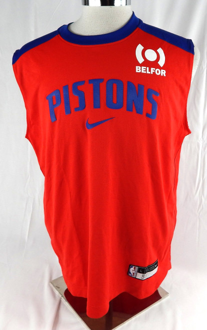 2024-25 Detroit Pistons #5 9 Game Used Red Tank Top Shirt L 597