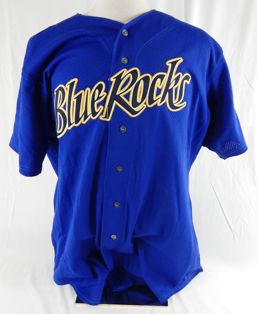 2000s Wilmington Blue Rocks #38 Game Used Blue Jersey 48 715