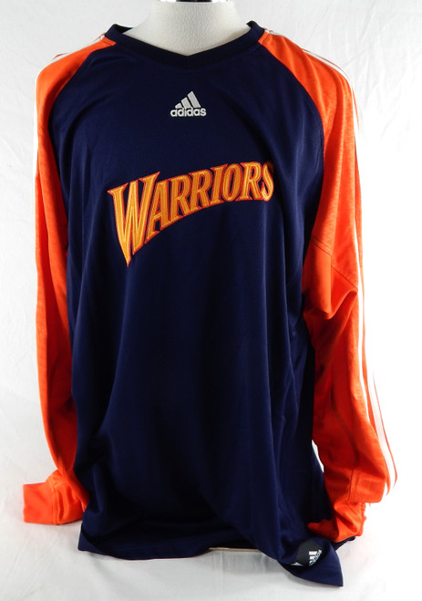 2007-10 Golden State Warriors Game Issued Navy Shooting Shirt 2XL 863