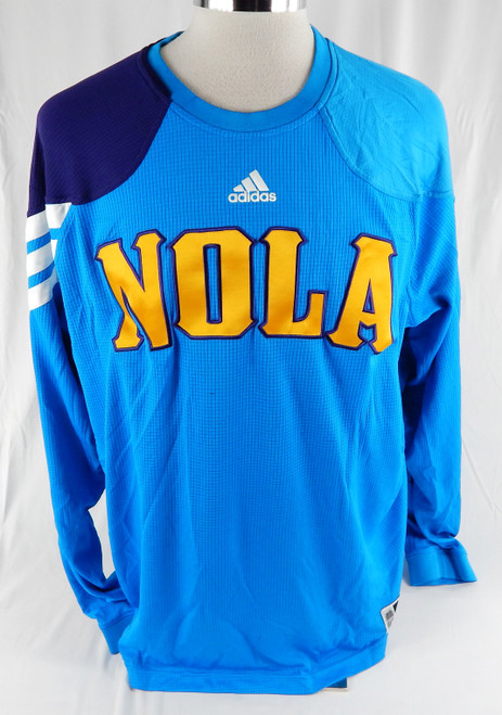 2011-12 New Orleans Pelicans #22 42 Game Used Blue Shooting Shirt 2XL 310