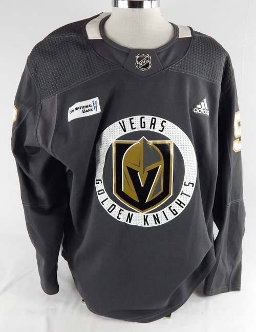 2018 Vegas Golden Knights #57 Game Used Grey Practice Jersey NP Rem 58 0615