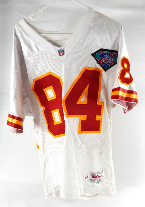 1994 Kansas City Chiefs Willie Davis #84 Game Used White Jersey 75th  Patch 40 4