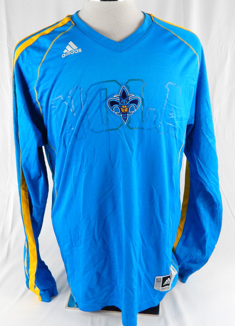 2012-13 New Orleans Pelicans Brian Roberts #22 Game Used Blue Shooting Shirt L 7