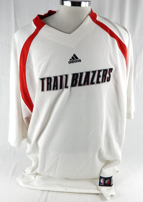 2006-07 Portland Trail Blazers #44 Game Used White Shooting Shirt 3XL 402