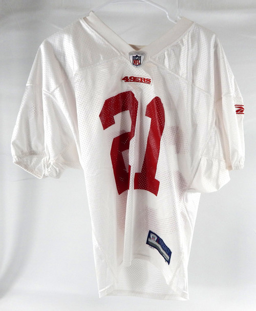 2010 San Francisco 49ers Frank Gore #21 Game Issued White Practice Jersey L 0686