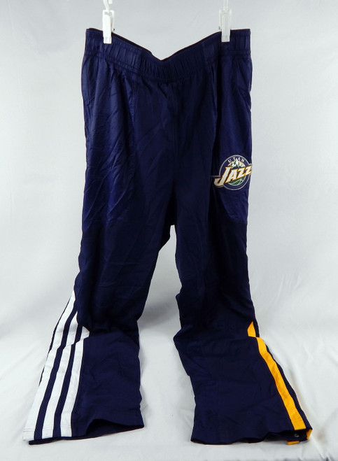 2011-12 Utah Jazz Alec Burks #10 Game Used Navy Warm Up Pants XL 757
