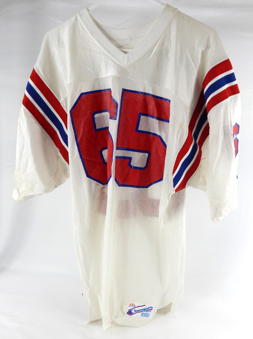 1988 New England Patriots Edmund Nelson #65 Game Used White Jersey XXL 0469