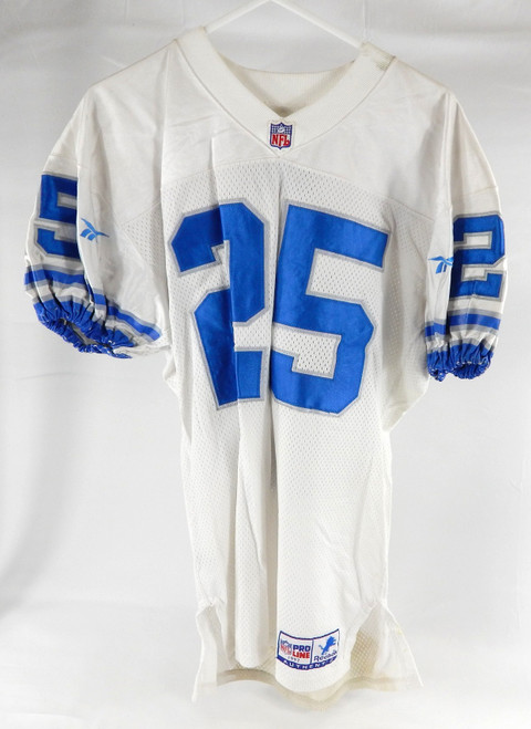 1997 Detroit Lions Greg Jeffries #25 Game Used White Jersey 46 0479