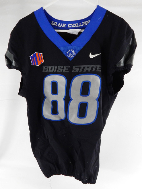 2019 Boise State Broncos #88 Game Used Black Jersey Football NP Rem 42 964