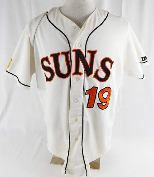 2007 Hagerstown Suns Fernando Martinez #19 Game Used White Jersey 46 797