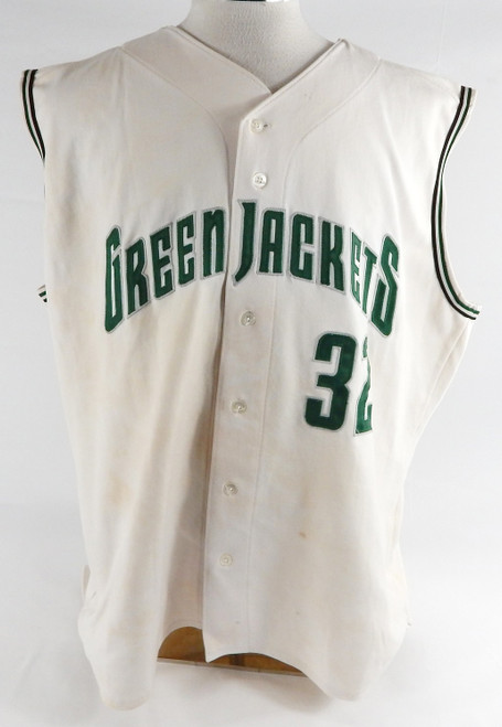Augusta GreenJackets #32 Game Used White Jersey XXL 808