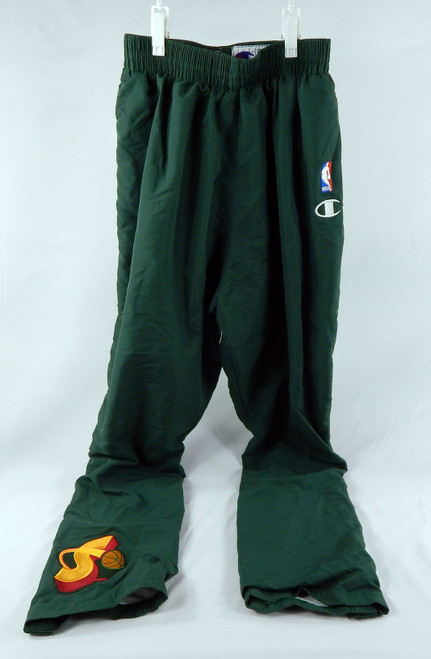 1990s Seattle SuperSonics #3 Game Used Green Warm Up Pants 36 737
