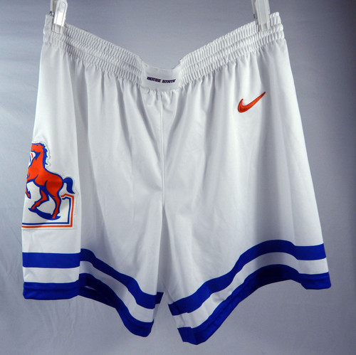 2021-22 Boise State Broncos Game Issued White Shorts Mens Basketball XXL 320