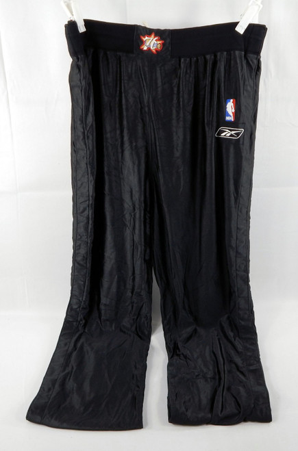 1990s Philadelphia 76ers #0 Game Used Black Warm Up Pants 44 138