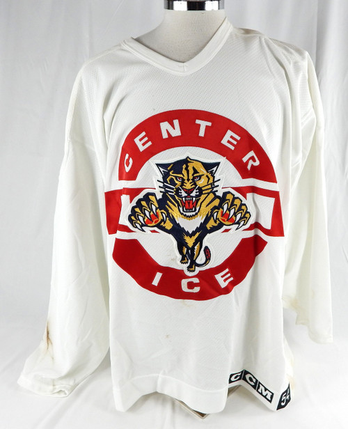 Late 1990 Florida Panthers Aaron MacDonald #50 Game Used White Practice Jersey 8