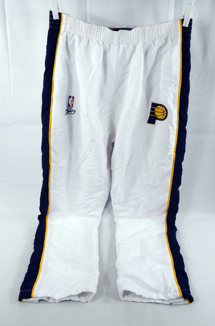2001-06 Indiana Pacers Anthony Johnson #8 Game Used White Warm Up Pants 42 141