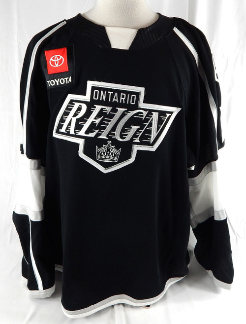 2021-22 Ontario Reign Vladimir Tkachev #12 Game Used Black Jersey 56 442