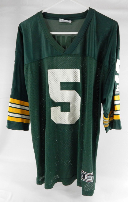 1990s Mens Green Bay Packers Paul Hornung #5 Game Used Green Jersey Starter 48 2