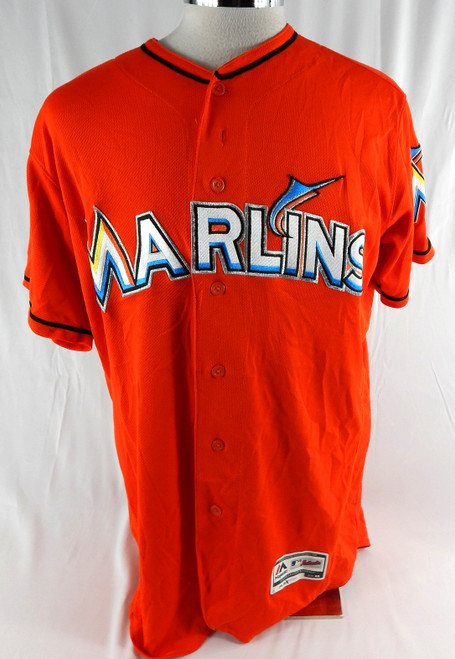 2012-17 Miami Marlins Steven Farnworth #51 Game Used Orange Jersey 46 051