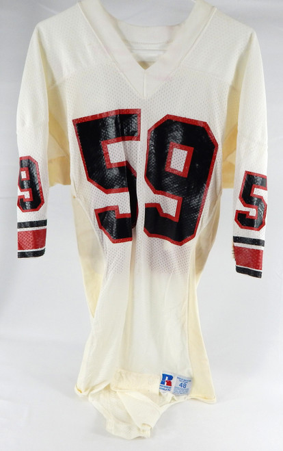 1984-85 Houston Gamblers Andy Hawkins #59 Game Issued Used White Jersey 48 USFL