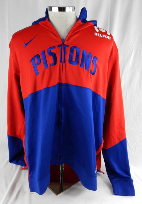 2024-25 Detroit Pistons #0 Game Used Red Warm Up Jacket XXL 567