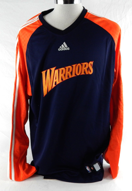 2007-10 Golden State Warriors Game Issued Navy Shooting Shirt XL DP95836