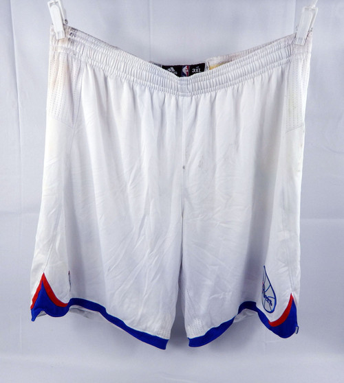 2010-11 Philadelphia 76ers Game Issued White Shorts 3XL 107