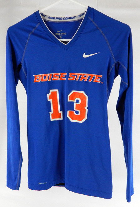 Boise State Broncos #13 Game Used Blue Jersey Volleyball M 982
