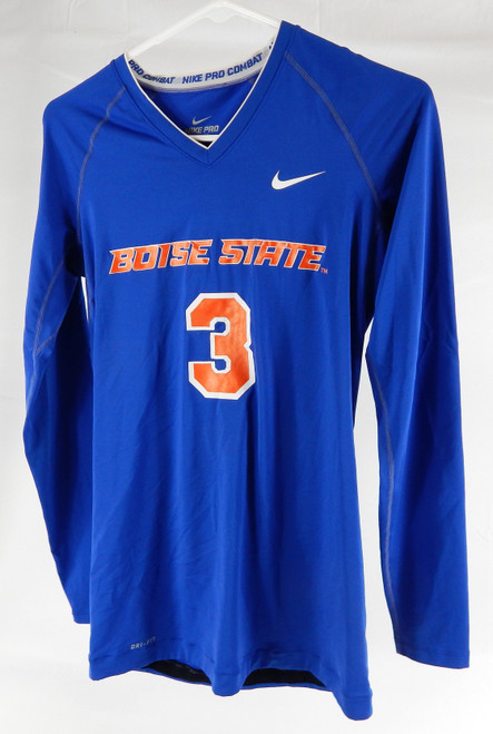 Boise State Broncos #3 Game Used Blue Jersey Volleyball L 987