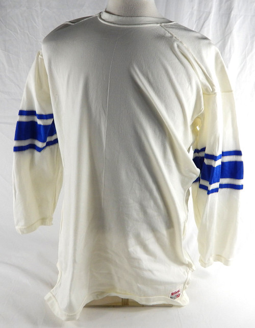 1970s Detroit Lions Blank Game Issued White Jersey Durene 50 DP93192