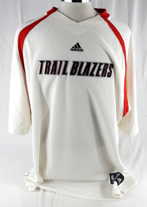 2006-07 Portland Trail Blazers #31 12 Game Used White Shooting Shirt 3XL 401