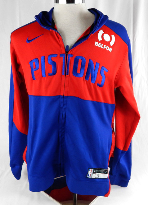 2024-25 Detroit Pistons Marcus Sasser #25 Game Used Red Warm Up Jacket M 574