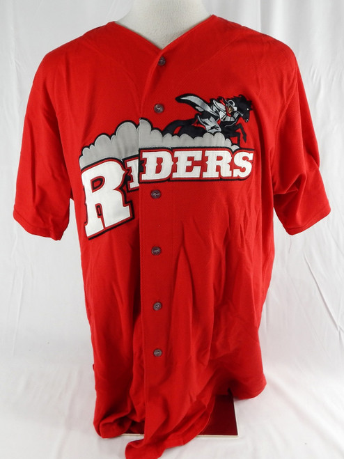 2009 Frisco RoughRiders Beau Vaughan #39 Game Used Signed Red Jersey 50 718