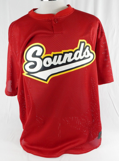 2008 Nashville Sounds Kelley Gulledge #41 Game Used Red Jersey 745