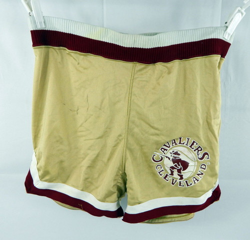 1980-83 Cleveland Cavaliers #41 Game Used Tan Shorts 41 447