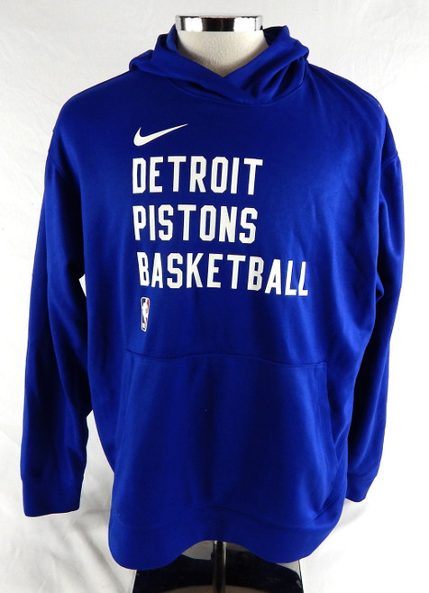 2023-24 Detroit Pistons Cade Cunningham #2 Game Used Blue Hoodie Sweatshirt XL 1