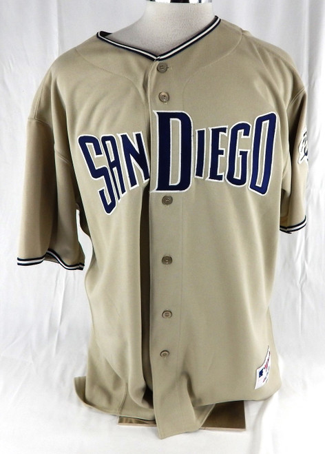 2000s Mens San Diego Padres Blank Authentic Brown Jersey Majestic 52 999
