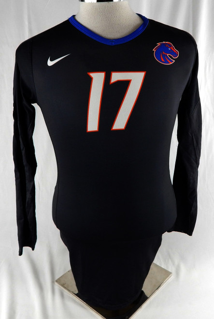 2014 Boise State Broncos #17 Game Used Black Jersey Volleyball M 086
