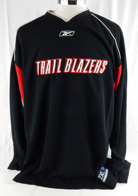 2000s Portland Trail Blazers Game Issued Black Shooting Shirt 2XL 585