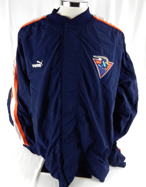 1999-00 Golden State Warriors Larry Hughes #20 Game Used Navy Warm Up Jacket 5