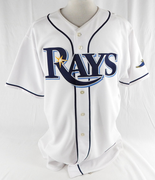 2000s Mens Tampa Bay Rays Blank Authentic White Jersey Majestic 52 966