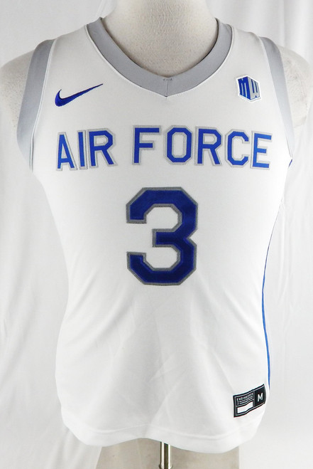 2022-23 Air Force Falcons #3 Game Used White Jersey Basketball M 217
