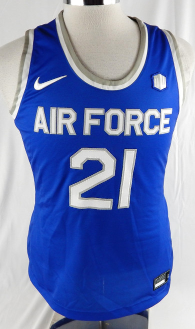 2022-23 Air Force Falcons #21 Game Used Blue Jersey Basketball L 211