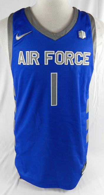 2022-23 Air Force Falcons #1 Game Used Blue Jersey Basketball L 222