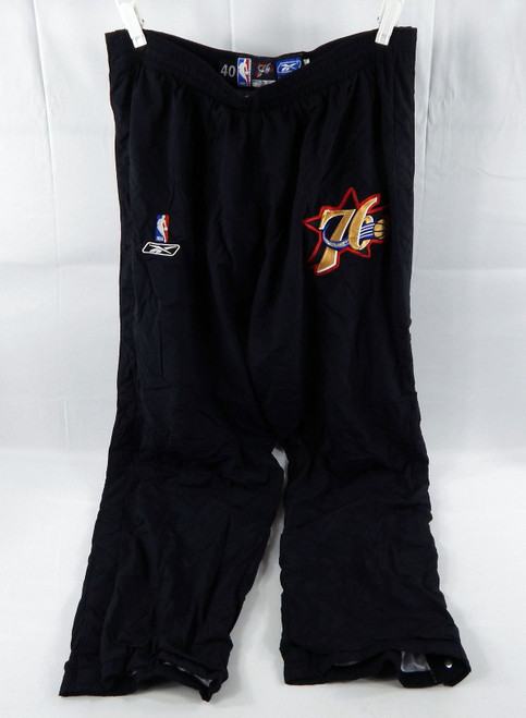 2002-06 Philadelphia 76ers #23 Game Used Black Warm Up Pants 40 219