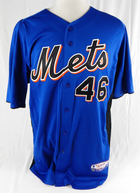 2011 New York Mets Dale Thayer #46 Game Issued Pos Used Blue Jersey BP 46 218