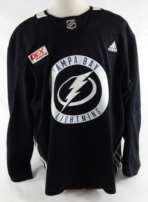 2024 Tampa Bay Lightning Logan Brown #22 Game Used Black Practice Jersey 591