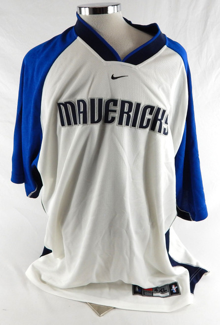 2001-02 Dallas Mavericks Game Issued White Shooting Shirt 911 Patch 4XL 618