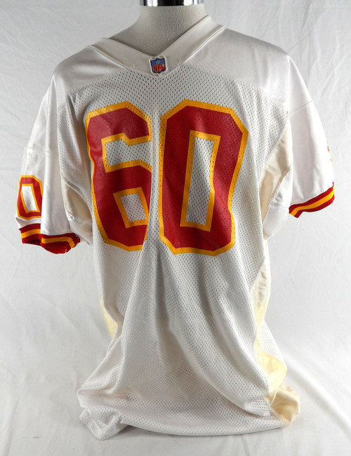 1990s Kansas City Chiefs #60 Game Issued White Jersey 632